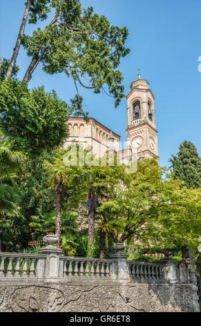 Chiesa di San Lorenzo, Lago di Como, Tremezzina, Italia Foto Stock