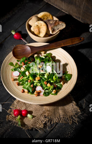 Insalata di campo Foto Stock