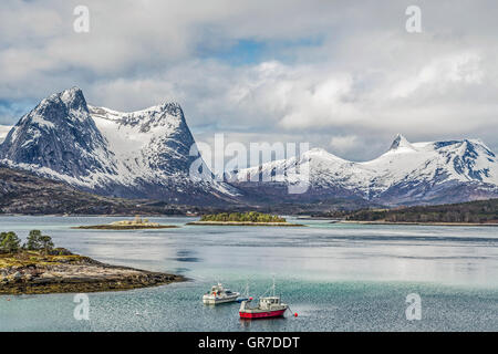 Efjorden a sud di Narvik Foto Stock
