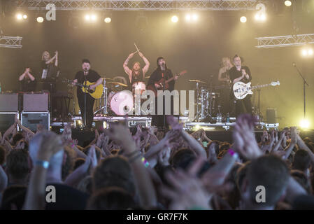 Di mostri e uomini a Ruisrock 2015 Foto Stock