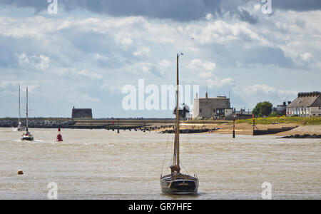 Vecchio Felixstowe Ferry Fiume Deben estuario Foto Stock