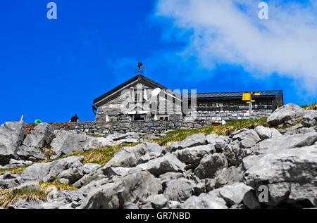 Rifugio di montagna Susanfe, Cabane De Susanfe, Vallon de Susanfe, Champery, Vallese, Svizzera Foto Stock
