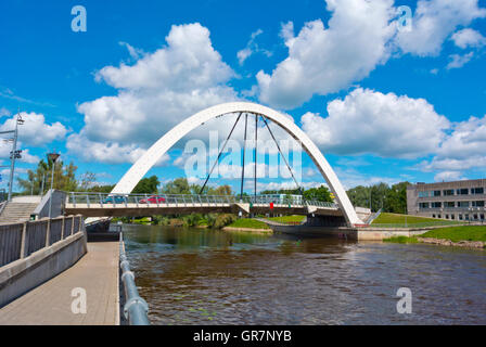 Vabadussild, Ponte della Libertà, Tartu, Estonia, paesi baltici, Europa Foto Stock