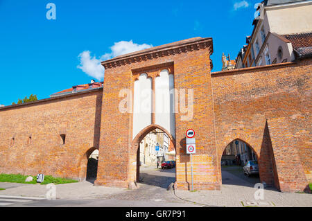 Brama Zeglarska, marinai gate, città vecchia, Torun, Pomerania, Polonia Foto Stock