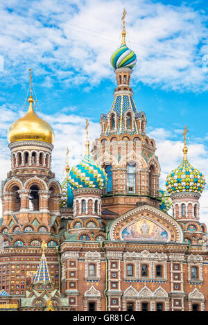 Chiesa del Salvatore sul Sangue versato, San Pietroburgo Russia Foto Stock