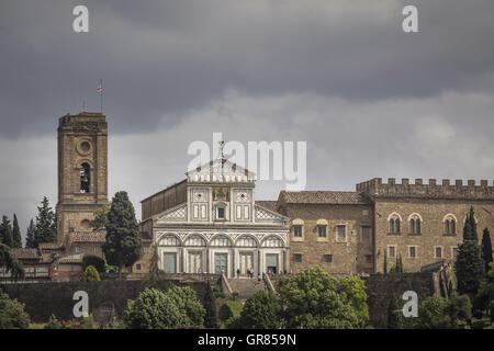 Firenze, la chiesa di San Miniato al Monte, Toscana, Italia Foto Stock