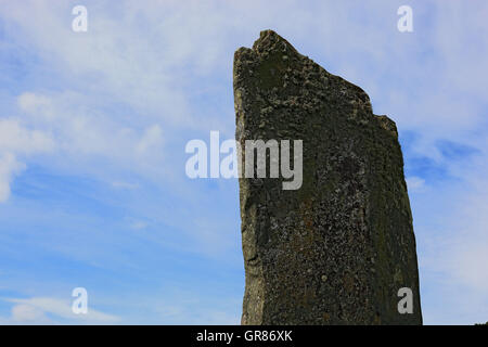 La Scozia, Kilmartin Glen, Nether Largie pietre permanente, pietre permanente Foto Stock