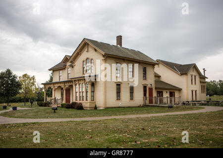 Classic American home, Greenmead, Livonia, Michigan. Foto Stock