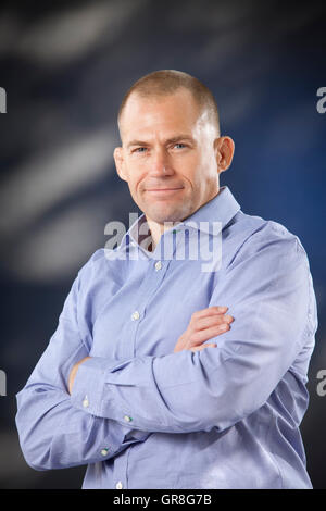 Atticus Lish, il romanziere americano, al Edinburgh International Book Festival. Edimburgo, Scozia. 27 Agosto 2016 Foto Stock