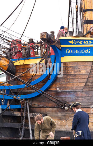 Svedese vecchia nave a vela Götheborg Foto Stock