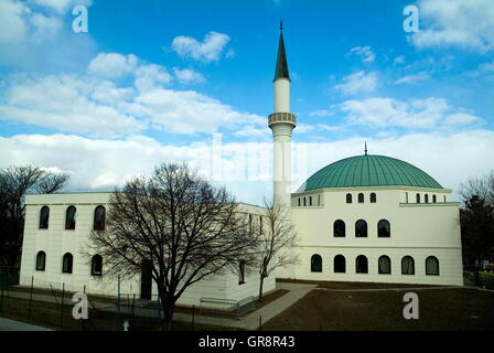 Moschea a Hubertusdamm In Vienna Floridsdorf Foto Stock