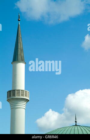 Moschea a Hubertusdamm In Vienna Floridsdorf Foto Stock