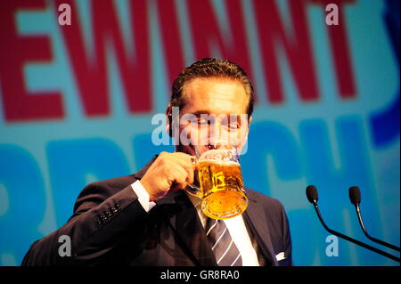 Fpö incontrare nuovi 2015 H.C.Strache Foto Stock