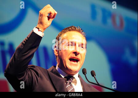 Fpö incontrare nuovi 2015 H.C.Strache Foto Stock