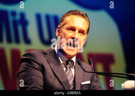 Fpö incontrare nuovi 2015 H.C.Strache Foto Stock