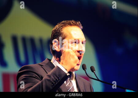 Fpö incontrare nuovi 2015 H.C.Strache Foto Stock