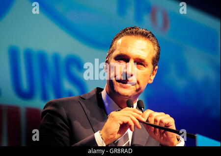 Fpö incontrare nuovi 2015 H.C.Strache Foto Stock