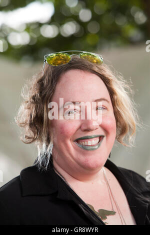 Kelly Link, l'editore americano e autore di storie brevi, a Edinburgh International Book Festival. Edimburgo, Scozia. 28 Agosto 2016 Foto Stock