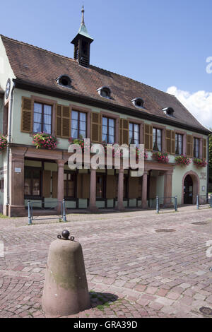 Musee du Docteur Albert Schweitzer, Kaysersberg, Haut-Rhin, Alsazia, Francia, Europa Foto Stock