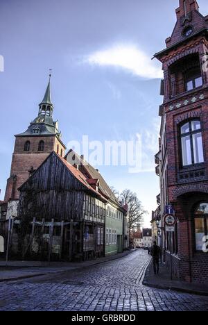 Città anseatica di Lüneburg, Centro Storico Foto Stock