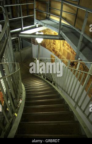 Città anseatica di Amburgo, Elbtunnel Foto Stock