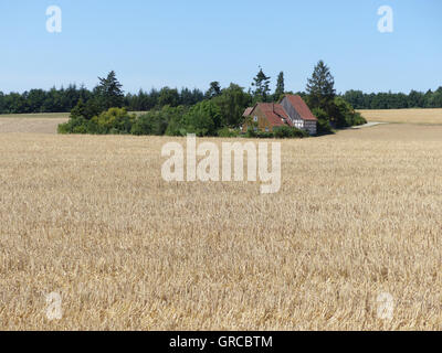 Pittoresca cascina in Alta Franconia, Baviera, Germania, Europa Foto Stock