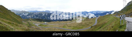 Il Grossglockner Strada alpina, Panorama Foto Stock