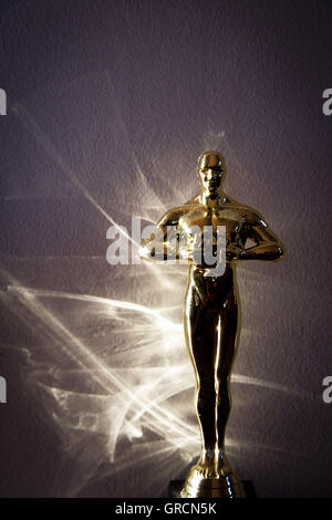 Oscar, il prezzo della pellicola con la riflessione Foto Stock