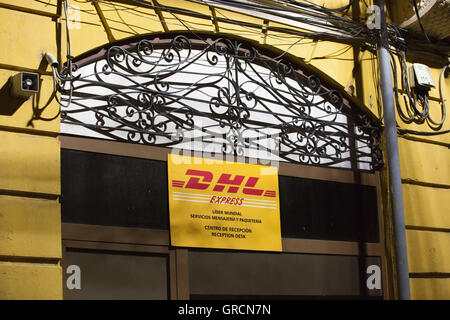 Ufficio Dhl in Cuba Santiago de Cuba Foto Stock