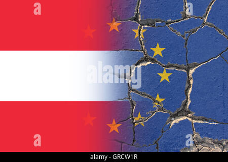 Rightists austriaco Considerung uscire dall Unione Europea Unione Europea Foto Stock