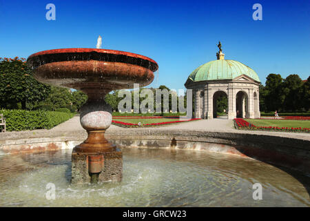 Dianatempel al Hofgarten Residenz di Monaco di Baviera Foto Stock