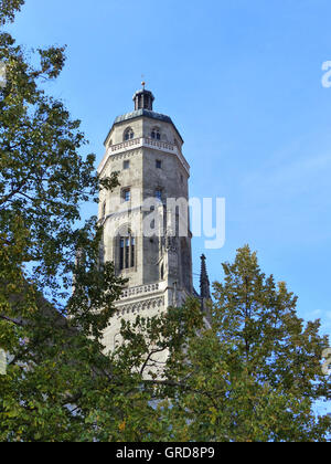 Noerdlingen, Torre di San Giorgio Chiesa di nome Daniel Foto Stock