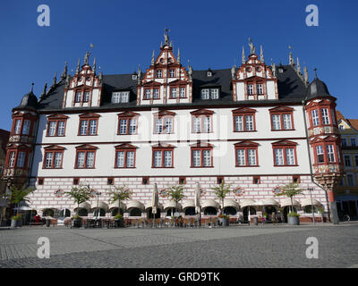 Townhouse Coburg, Alta Franconia Foto Stock