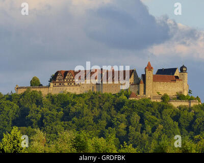 Veste Coburg Alta Franconia, Baviera, Germania, Europa, qui il Dr Martin Lutero tradusse una parte della Bibbia Foto Stock