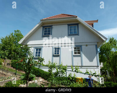 Single-Family casa in legno da costruzione Foto Stock