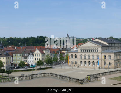 Theatre Coburg, Schlossplatz Alta Franconia Foto Stock