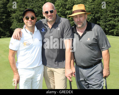 Jan Josef Liefers,Jens Schniedenharn e Harald Faltermeyer Foto Stock