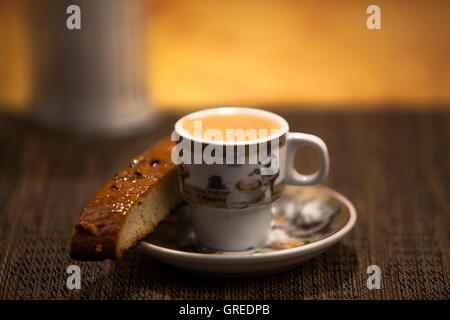 Caffè cubano, biscotti,mattina, Foto Stock