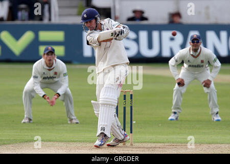 Martin van Jaarsveld in azione di ovatta per Kent - Kent CCC vs Essex CCC - LV County Championship Division due Cricket - 31/08/11 Foto Stock