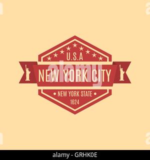 Emblema esagonale, illustrazione vettoriale. Illustrazione Vettoriale