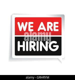 Stiamo assumendo vettore di etichetta Illustrazione Vettoriale