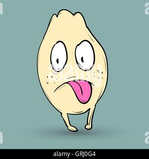 Funny monster. Adatto per bambini storie e racconti. Vettore Illustrazione Vettoriale