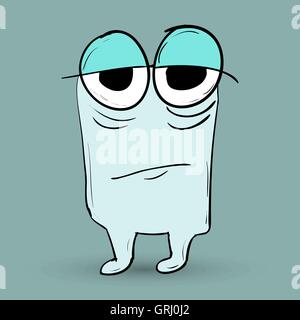 Funny monster. Adatto per bambini storie e racconti. Vettore Illustrazione Vettoriale