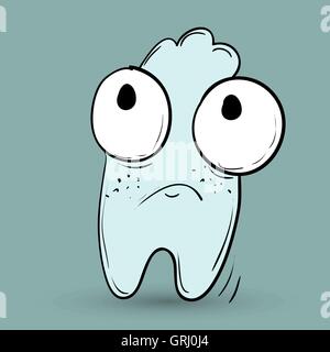 Funny monster. Adatto per bambini storie e racconti. Vettore Illustrazione Vettoriale