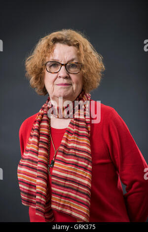 Irish self professi storico revisionista, criminalità romanziere, giornalista ed emittente Ruth Dudley Edwards. Foto Stock