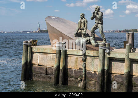 American Merchant marinai " Memorial, NYC Foto Stock