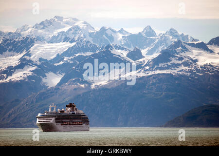 Cuise vicino al Monte Fairweather nel Parco Nazionale di Glacier Bay Alaska Stati Uniti d'America. Tarr ingresso nel Parco Nazionale di Glacier Bay. Margerie Glac Foto Stock