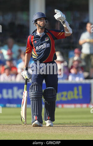 James Foster di Essex - Somerset sciabole vs Essex Eagles - Amici vita T20 Quarter-Final Cricket al County Ground, Taunton - 24/07/12 Foto Stock