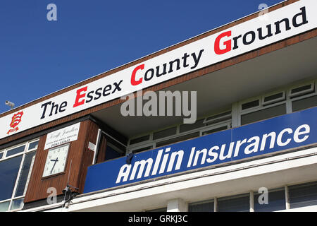 Il principale segno presso l'Essex County Ground - Essex CCC vs Derbyshire CCC - LV County Championship Division due Cricket presso l'Essex County Ground, Chelmsford - 13/04/14 Foto Stock