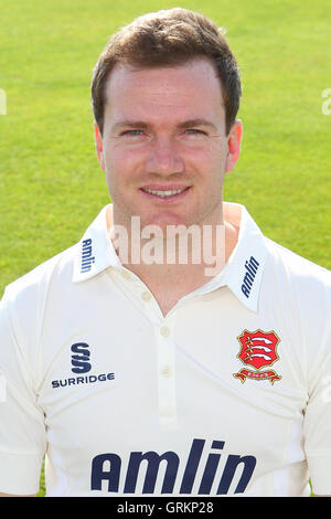 Tim Phillips di Essex CCC nella contea di LV Campionato kit - Essex CCC Premere giorno presso l'Essex County Ground, Chelmsford - 01/04/14 Foto Stock